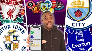 If Premier League Football Teams were in a Group Chat 23/24 season...