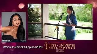 Miss Baguio City Bea Theresa Maynigo | Preliminary Interview Miss Universe Philippines 2020