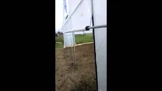 Nifty Hoops rollup end wall hoophouse upgrade
