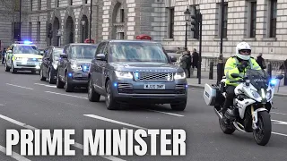 Boris Johnson arrives at Parliament to be addressed by Ukrainian President