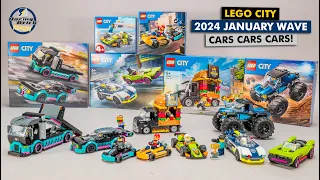 LEGO City is becoming Speed Champions Junior? Cool car sets from the January 2024 wave!