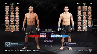 Silva vs Weidman - UFC 4 #ufc