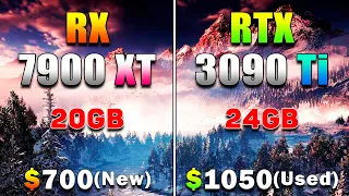 RX 7900 XT 20GB (New) vs RTX 3090 Ti 24GB (Used) | PC Gameplay Tested