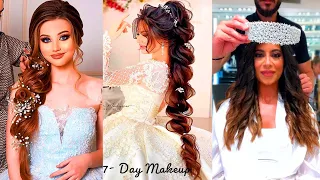 Top 15 Bridal Hairstyles Tutorials Compilation _Most Beautiful Wedding Hair Transformations Tutorial