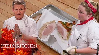 Amber Tries To Serve Raw Chicken In The Final Service | Hell's Kitchen