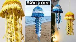 How to Crochet a Jellyfish - NO WEAVE IN NEEDED! ✨ SO CUTE! ✨| Brunaticality Crochet