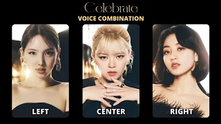 Twice - Celebrate Voice Combination (Different Ear, Different Member)