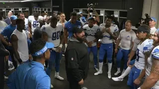 Lions at Eagles: Locker Room Celebration