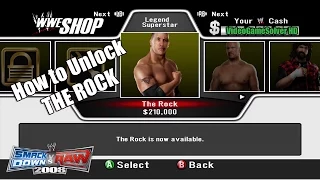 WWE SmackDown Vs Raw 2008 [Xbox 360] - How to Unlock THE ROCK