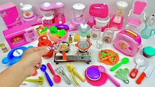 Unboxing Miniature Plastic Full Kitchen Set Collection | Toy Cooking Game | Kitchen Set Toy | Review