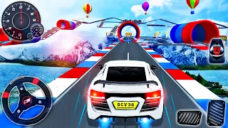 Impossible Muscle Car Stunt Driving 2021 - Mega Ramp Speed Car Bumps Simulator - Android GamePlay