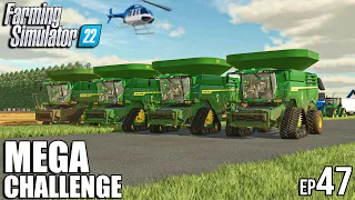 Starting The BIGGEST HARVEST of The Year | MEGA Challenge | Timelapse #47 | Farming Simulator 22