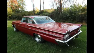 1960 Pontiac Bonneville Start up, Walk Around, and Driving Video