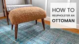 How to Reupholster an Ottoman