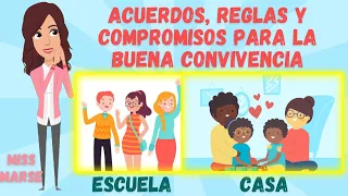 ACUERDOS, REGLAS Y COMPROMISOS PARA LA CONVIVENCIA | Escuela y Casa