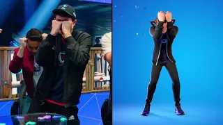 Bugha's EMOTE IN REAL VS FORTNITE