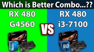 i3 7100 vs Pentium G4560 | RX 480 | NEW GAMES BENCHMARK