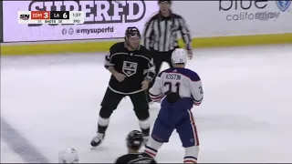 Klim Kostin fights against Brendan Lemieux from Kings (9 jan 2023)