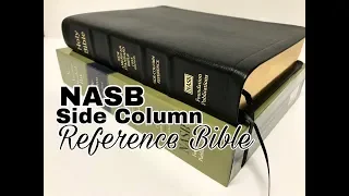 NASB Side Column Reference Bible Review Black Calfskin