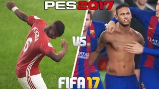 Fifa 17 vs PES 17 - Celebrations