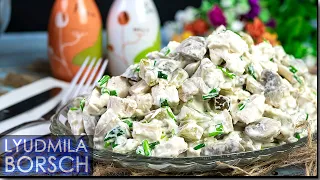 Салат «Наслаждения» всего ЧЕТЫРЕ ингредиента! Одна секундочка и вкусный простой салат у Вас на столе