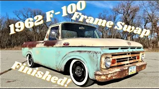 1962 F100 to 2008 Crown Vic Frame Swap finished!