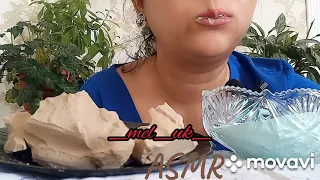 📹 Глина Туркестан  крем из глины КаолинClay Turkestan cream from clay kaolin with food coloring.asmr