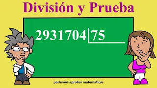 Dividir por 2 cifras | Prueba de la división