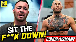 Colby Covington: Conor McGregor's Callout of Kamaru Usman Is "Laughable": You Just Got Sparked!