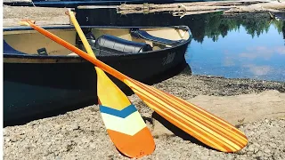 MAKING A CANOE PADDLE | My Laminated Cherry and Ash Canoe Paddle Build and Rebuild