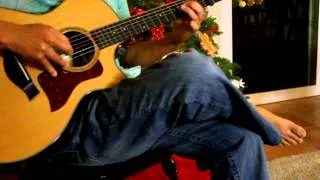 Acoustic guitar Christmas songs Angels we have heard on high, Noel, Little Drummer Boy