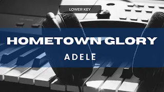 Adele - Hometown Glory (Acoustic Karaoke) Lower Key