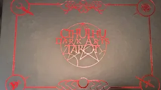 Cthulhu Dark Arts Tarot Kickstarter R'lyeh edition Unboxing