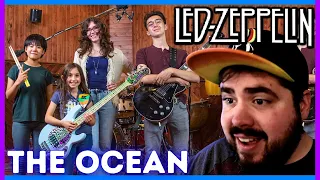 AMAZING KIDS Cover Led Zeppelin 'The Ocean' YOYOKA, Ellen, Eva + Mateo | Musician Reaction