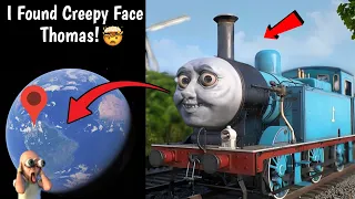 😰 I Found Creepy Face Thomas in Real Life On Google Earth and Google Maps! #googleearth