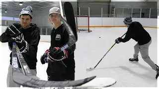 HOCKEY S-A-U-C-E WITH NHL PRO STOCK STICKS