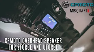 CFMoto Overhead Speaker for Zforce and Uforce by MB Quart + 2500 Subscriber Giveaway!