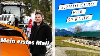 Winterdienst❄️ und Forstarbeit🌳 auf 1700m Höhe | Vollautomatisierter Kuhstall🐄 | Hobby on Tour