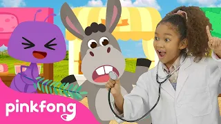 A mi burro le duele la cabeza y más canciones infantiles | Pinkfong ¡Baila, Baila! Rodas Infantiles