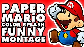 Paper Mario Color Splash Funny Montage!