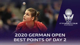 BEST POINTS of Day 2 | 2020 ITTF World Tour German Open