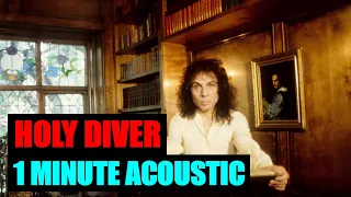 Holy Diver - Dio | 1 Minute Acoustic Metal Cover by Danny Rozema