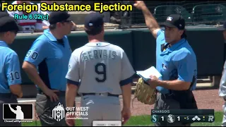 Ejection 082 - Seattle Pitcher Hector Santiago Ejected After Failed Foreign Substance Inspection