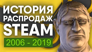 История всех распродаж проходивших в Steam (хронология 2006-2019)