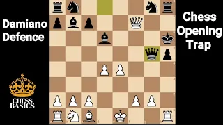 Chess Opening Trap | Damiano Defense Trap