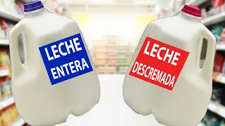 😫 Leche ENTERA o DESCREMADA 🥛  || ¿Cuál es MEJOR?  (No, no es la que piensas)