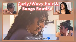 Curly Routine w/ Bangs ❗️ It’s Me Melissa Marie 💙