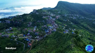 BANDIPUR, NEPAL 4K ||  Beautiful Scenery, Relaxing Music & Nature Sounds