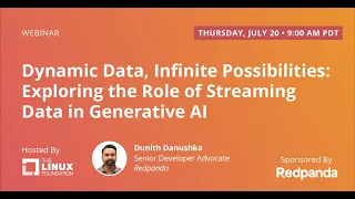 Webinar: Dynamic Data, Infinite Possibilities: Exploring the Role of Streaming Data in Generative AI