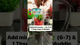 Watermelon Mojito Recipe | Summer Drink | #shorts #youtubeshorts #mojito #summerdrink🔥